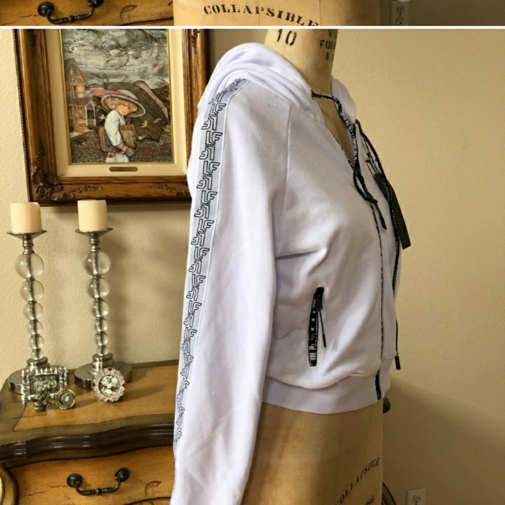 LF white zip up jacket - Picture 2 of 8